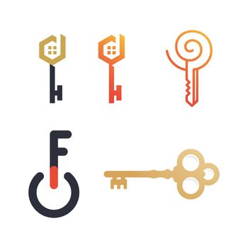 Key icon vector illustration design template