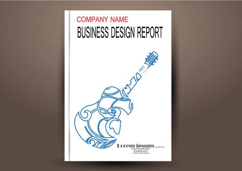 Cover Design template, annual report cover, flyer, presentation, brochure. Front page design layout template