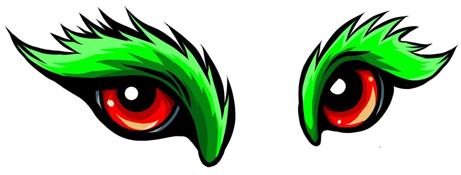 beast eyes logo icon vector