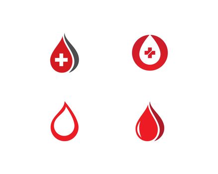 Blood logo vector template