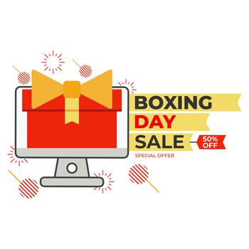 boxing day sale promotion social media post design template design
