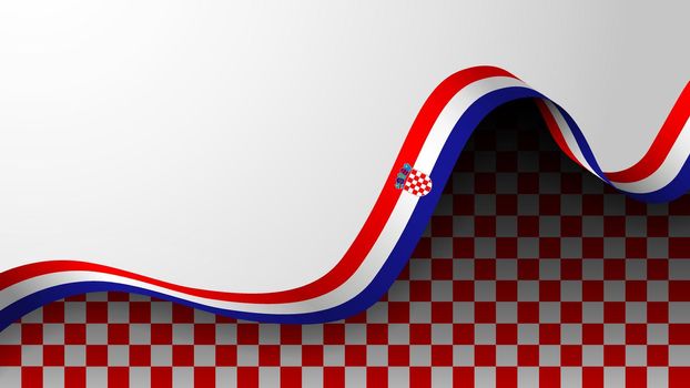 EPS10 Vector Patriotic Background with Croatia flag colors. An element of impact for the use you want to make of it.