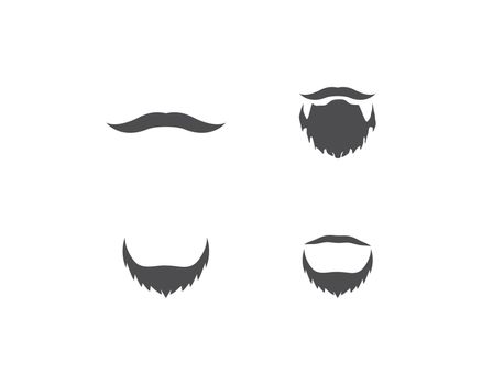 Mustache logo vector template