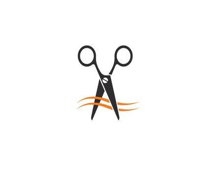 Scissors logo vector icon design