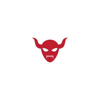 Devil character logo ilustration vector template