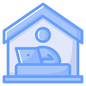Office icon design blue style