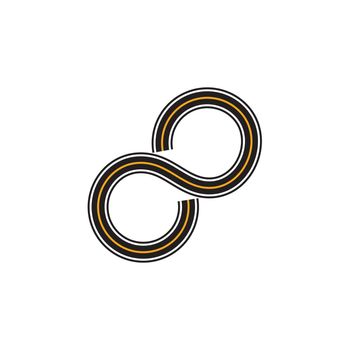 Infinity Way logo and symbol illustration vector design