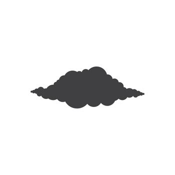 Cloud silhouette icon vector flat design