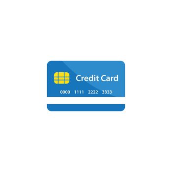 Credit card icon illustration vector flat design