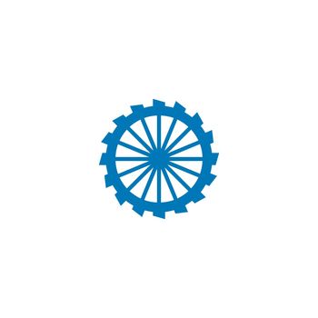 Water mill logo vector icon concept illustration design