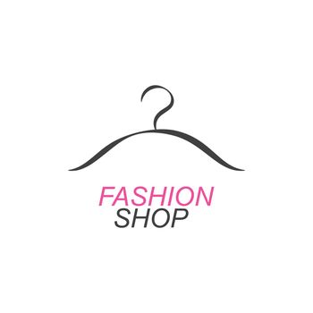 Fashion dress illustration logo design