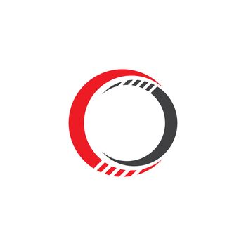 circle logo vector flat design