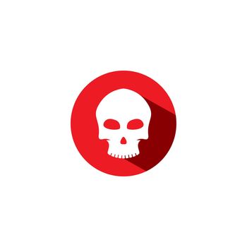 set of skull logo vector icon template illustration design