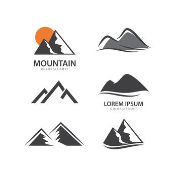 Mountain illustration nature Logo template vector
