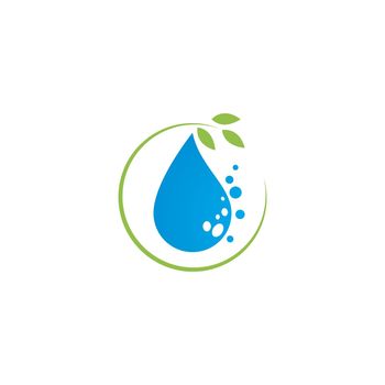Water drop illustration Logo template vector design