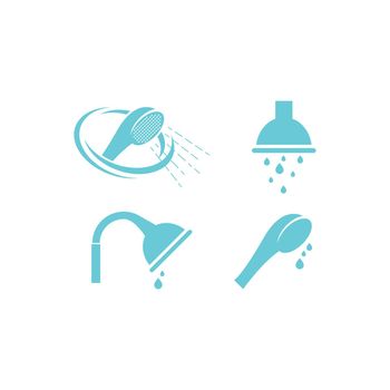 Shower water icon vector flat design