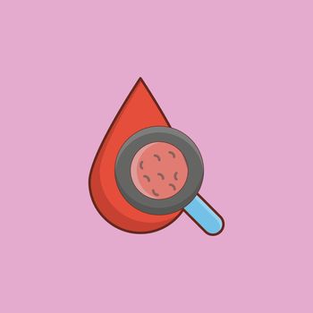 blood Vector illustration on a transparent background. Premium quality symbols. Vector Line Flat color icon for concept and graphic design.
