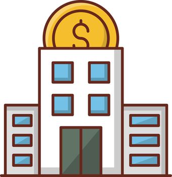 banking Vector illustration on a transparent background. Premium quality symbols. Vector Line Flat color icon for concept and graphic design.