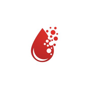 Blood ilustration logo vector template