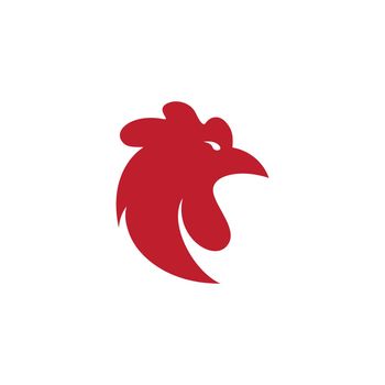 Rooster logo template vector illustration