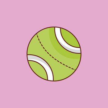 tennis Vector illustration on a transparent background. Premium quality symbols.Vector line flat color icon for concept and graphic design.