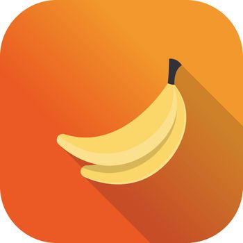 banana Vector illustration on a transparent background. Premium quality symbols. Vector Line Flat color icon for concept and graphic design.