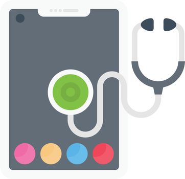 health vector flat colour icon