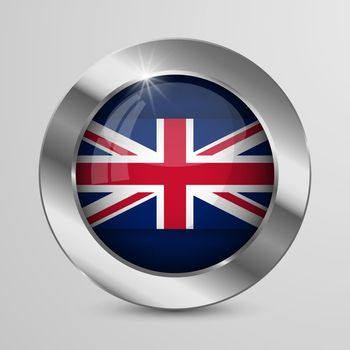 EPS10 Vector Patriotic Button with England flag colors. An element of impact for the use you want to make of it.