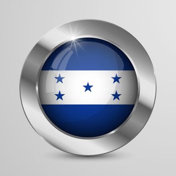 EPS10 Vector Patriotic Button with Honduras flag colors. An element of impact for the use you want to make of it.