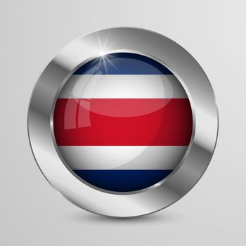 EPS10 Vector Patriotic Button with Costarica flag colors. An element of impact for the use you want to make of it.
