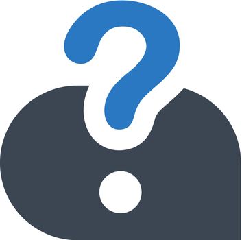 Ask question icon. Vector EPS file.