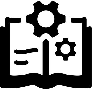 Hardware manual icon. Vector EPS file.