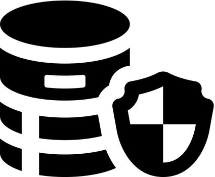 Secure backup icon. Vector EPS file.