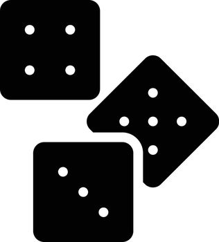 dice vector illustration isolated on a transparent background . glyph vector icons for concept or web graphics.