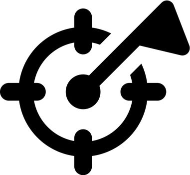 Goal icon (Simple vector illustration)