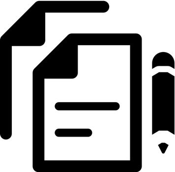 Copy writing icon (vector illustration)