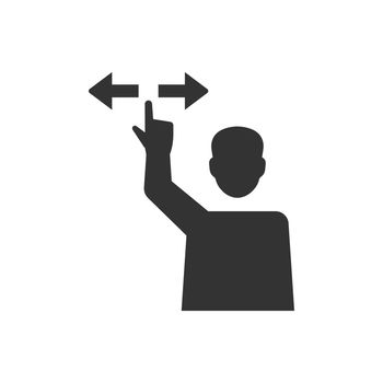 Business direction making icon. Vector EPS file. 