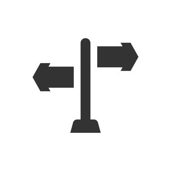 Way direction icon. Vector EPS file. 