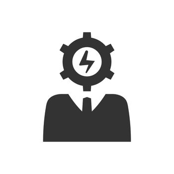 Efficient business person icon. Vector EPS file. 