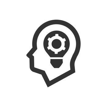 Efficient thinking icon. Vector EPS file. 