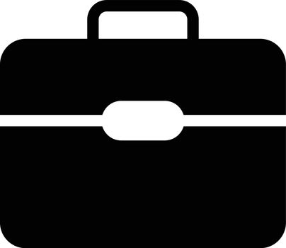 briefcase vector glyph flat icon