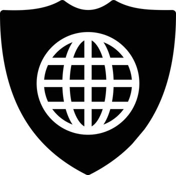 global vector glyph flat icon