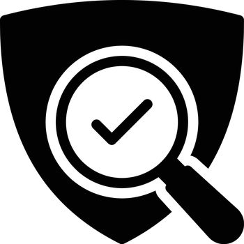 search vector glyph flat icon