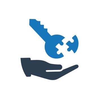 Key Solution icon. Vector EPS file.