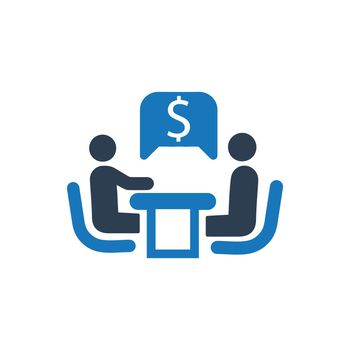 Financial Meeting icon. Vector EPS file.
