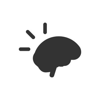 Intellectual thinking icon. Vector EPS file. 