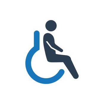 Disability icon. Vector EPS file.