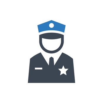 Police officer icon. Vector EPS file.