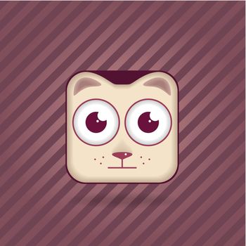 app icon cat vector animal eps 10