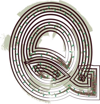 Letter Q Eco Logo Icon Design - Vector Illustration